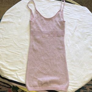 NWOT Lovers + Friends Metallic Mini Knit Dress
